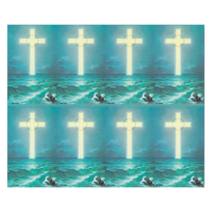 Cross on the Ocean 8-up Prayer Cards