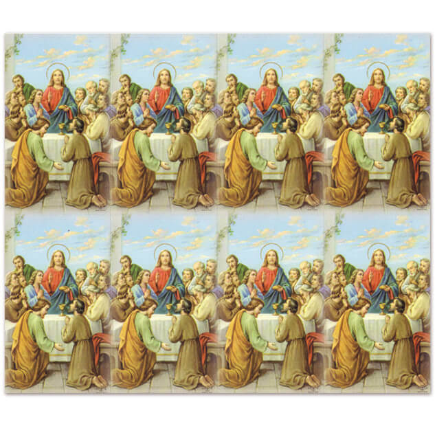 M-101-07 The Last Supper 8-up Prayer Cards