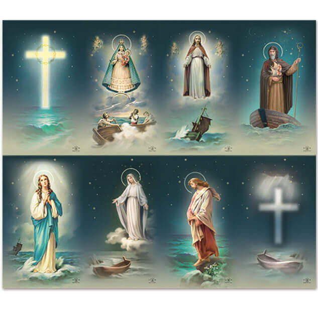 Assorted Ocean 8-up Prayer Cards