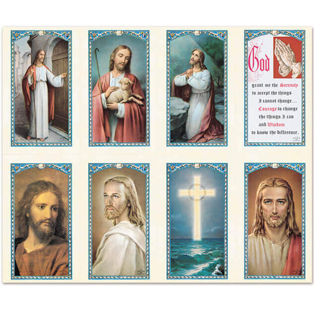 Our Lord Series Assorted 8-up Prayer Cards Our Lord Series Assorted 8-up Prayer Cards