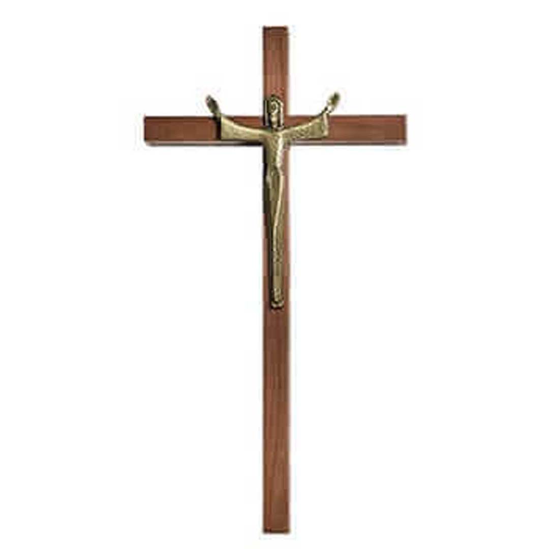 10" Maple Hardwood Risen Christ Crucifix