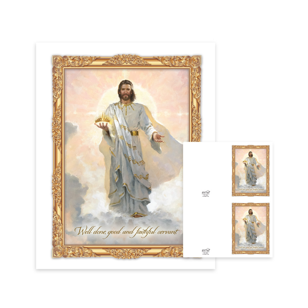 Well Done Faithful Servant Memorial Folders