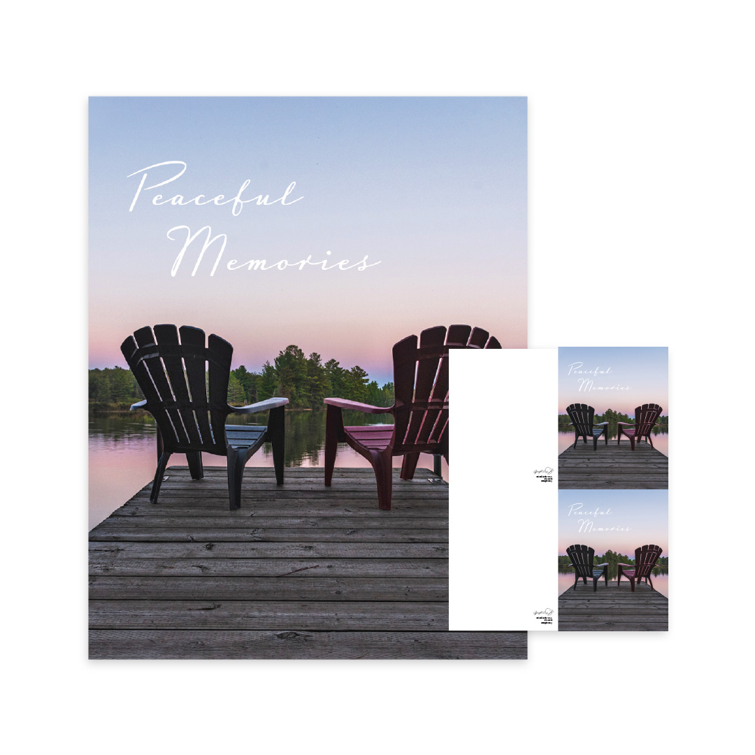 Memorial Folder - Peaceful Memories Memorial Folder - Peaceful Memories