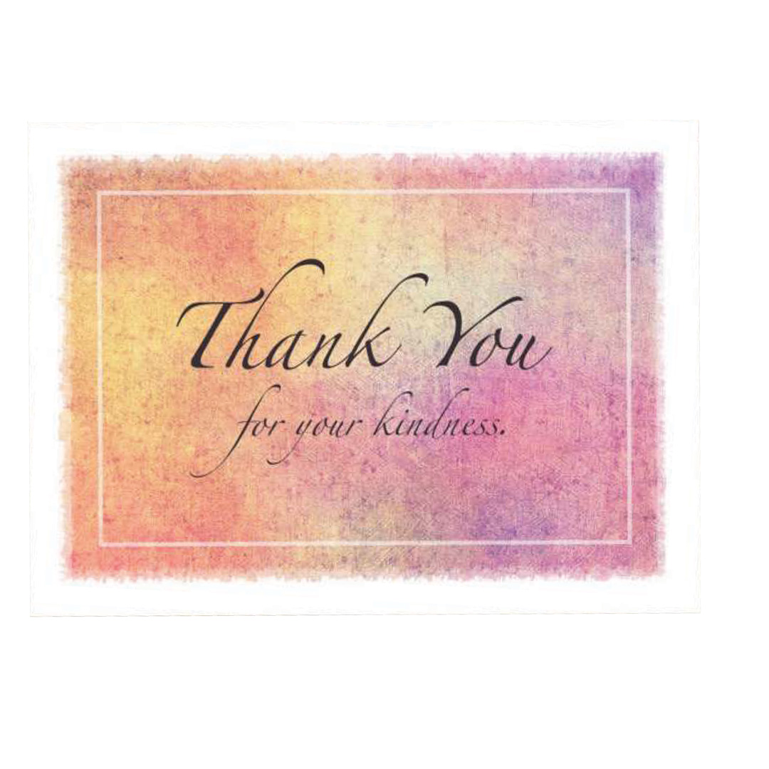 Thank You Watercolor Acknowledgments