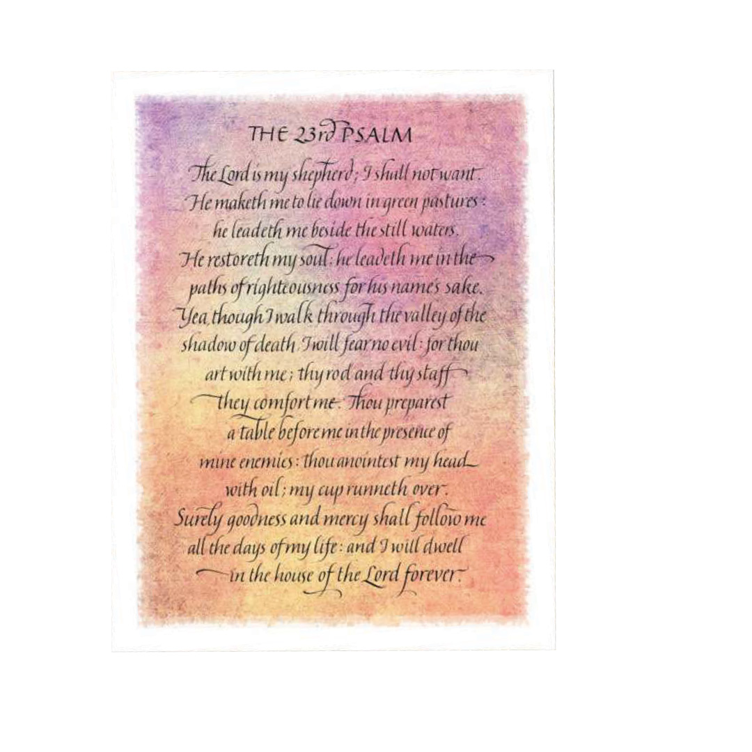 Psalm 23 Memorial Folders