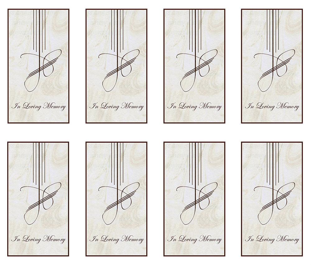 New Traditions (Beige) 8-up Prayer Cards
