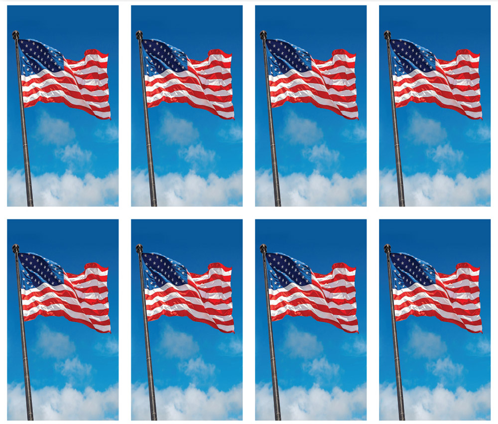 Old Glory 8-up Prayer Cards