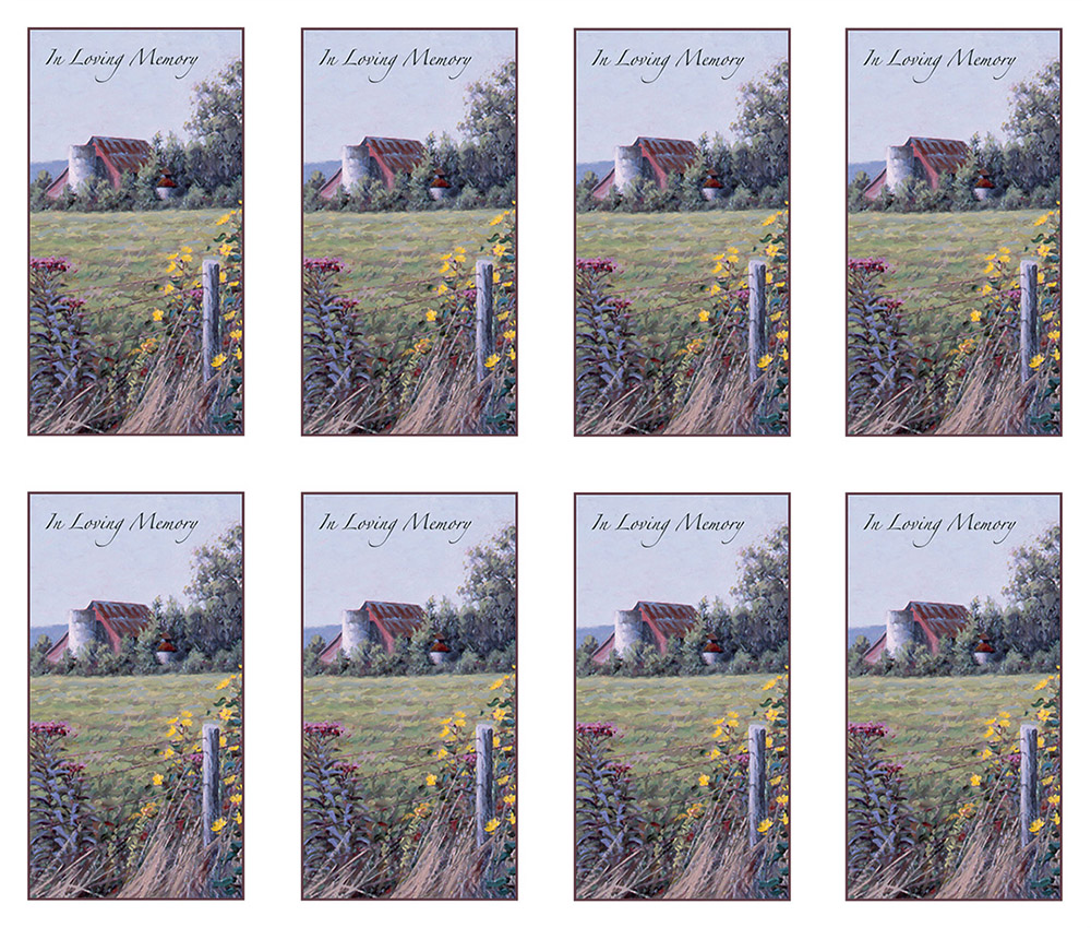 Rural Reflections 8-up Prayer Cards