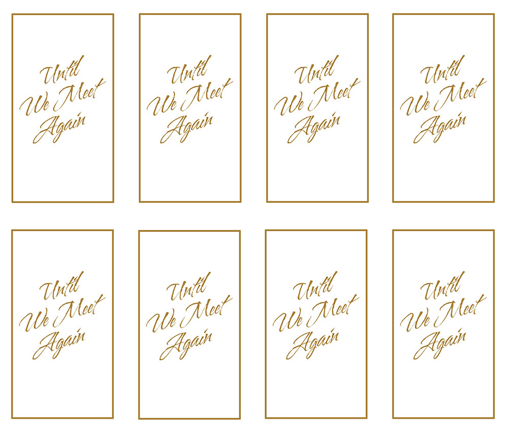 Until We Meet Again 8-up Prayer Cards