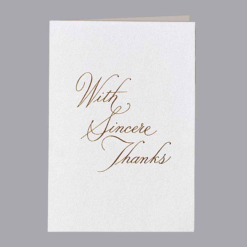 Lovely Card Poem Acknowledgment - Raised Gold Lovely Card Poem Acknowledgment - Raised Gold