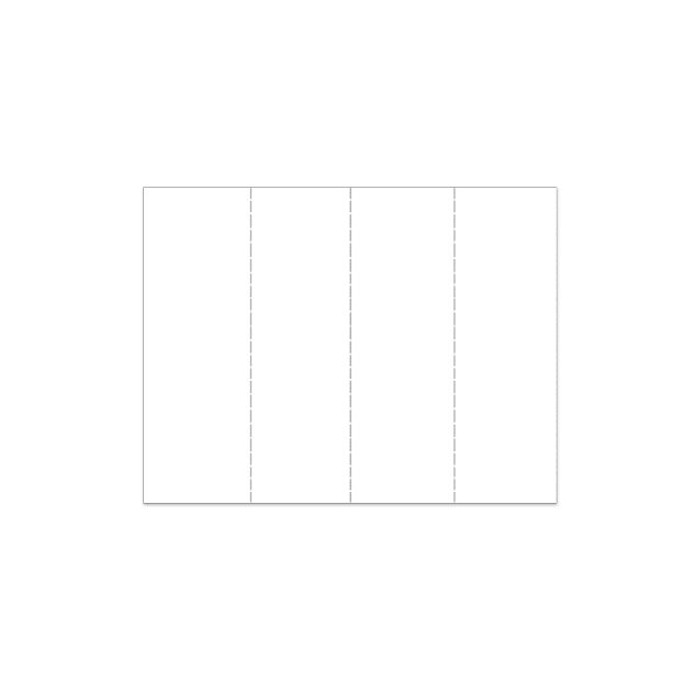 Blank White 4-up Bookmarks