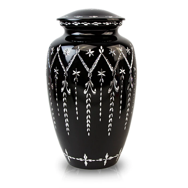 Garland Drop Urn - Black Garland Drop Urn - Black