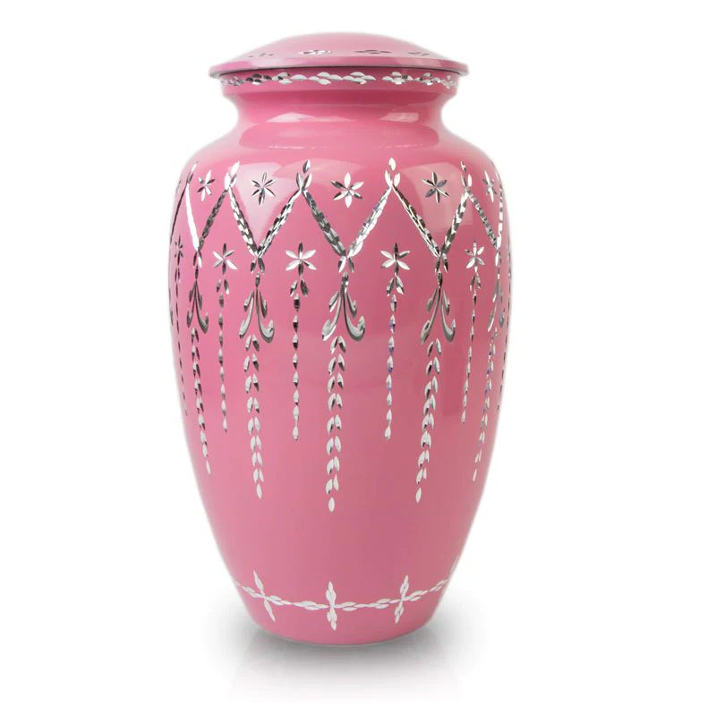 Garland Drop Urn - Pink