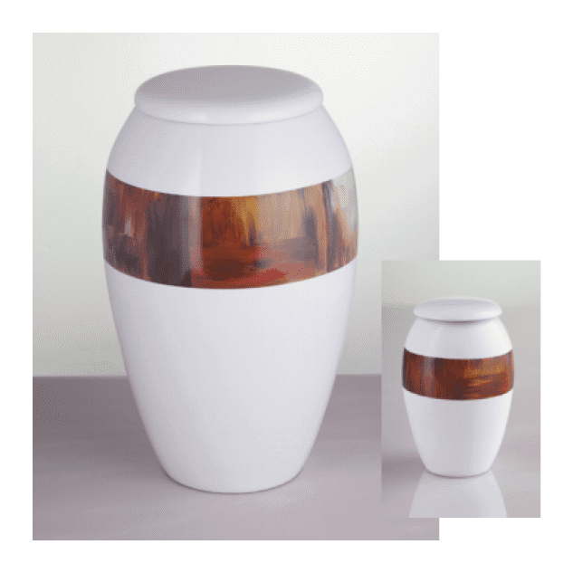 Orange Modern Hand Painted Rings