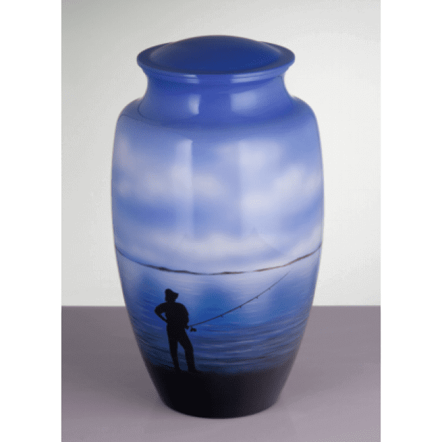 Hand Painted Scenery: Fisherman