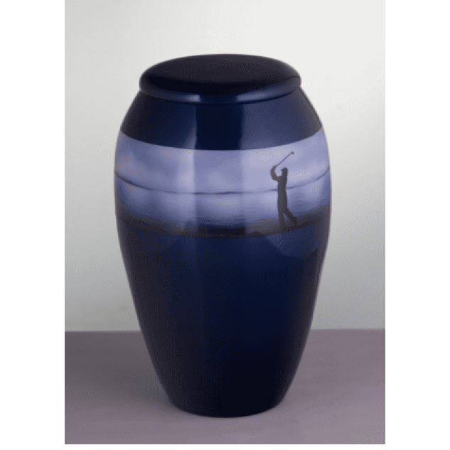 Hand Painted Scenery: Golfer