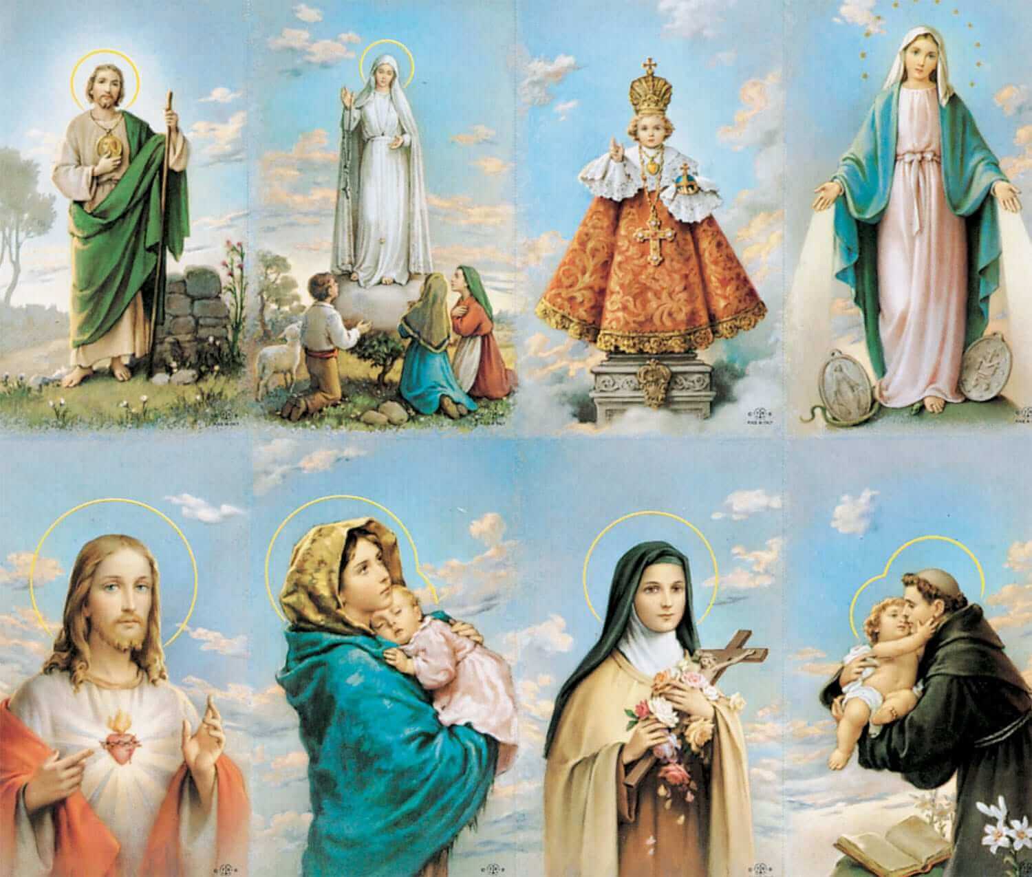 GM-201 - Gold Stamped Assorted Subjects 8-up Prayer Cards GM-201 - Gold Stamped Assorted Subjects 8-up Prayer Cards