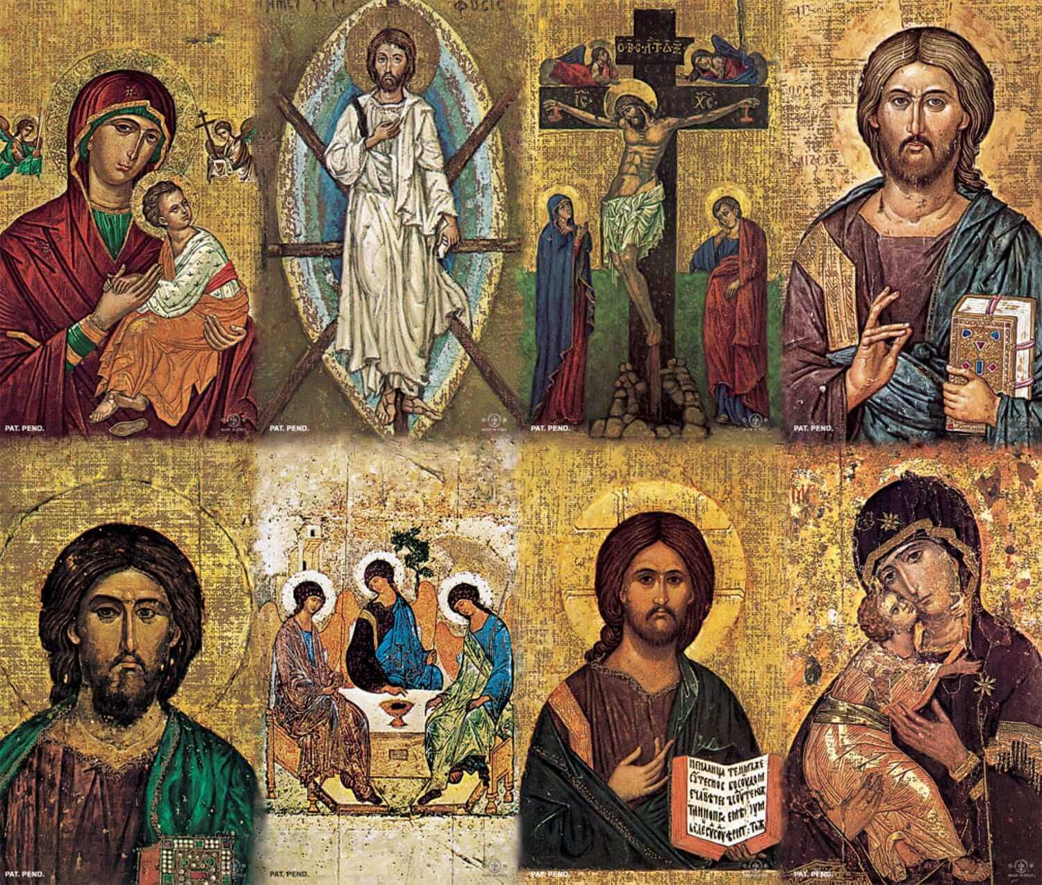 GM-ICON - Gold Stamped Icon Series 8-up Prayer Cards