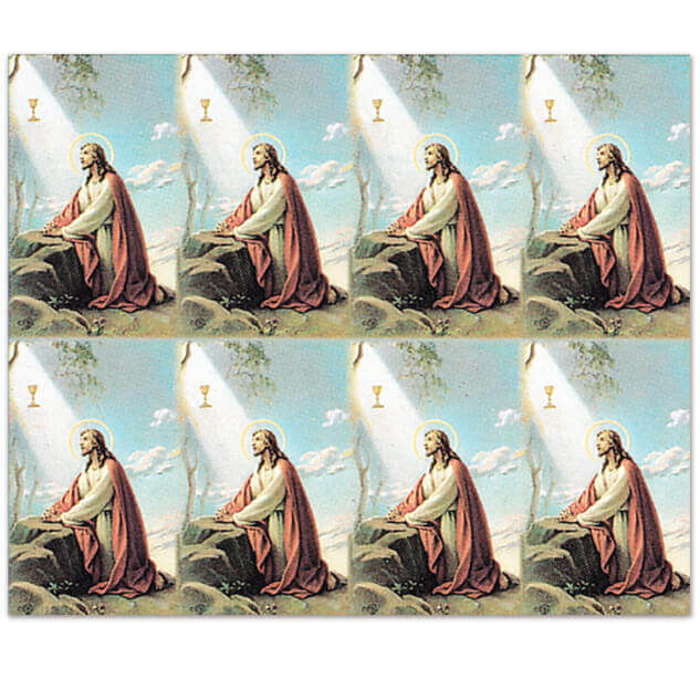 M-101-03 Christ in the Garden 8-up Prayer Cards M-101-03 Christ in the Garden 8-up Prayer Cards