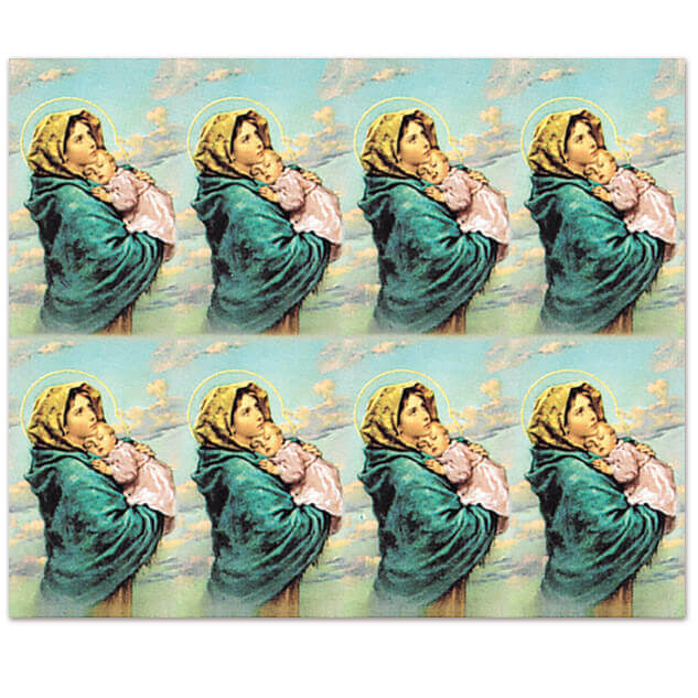 M-101-14 Madonna on the Street 8-up Prayer Cards M-101-14 Madonna on the Street 8-up Prayer Cards
