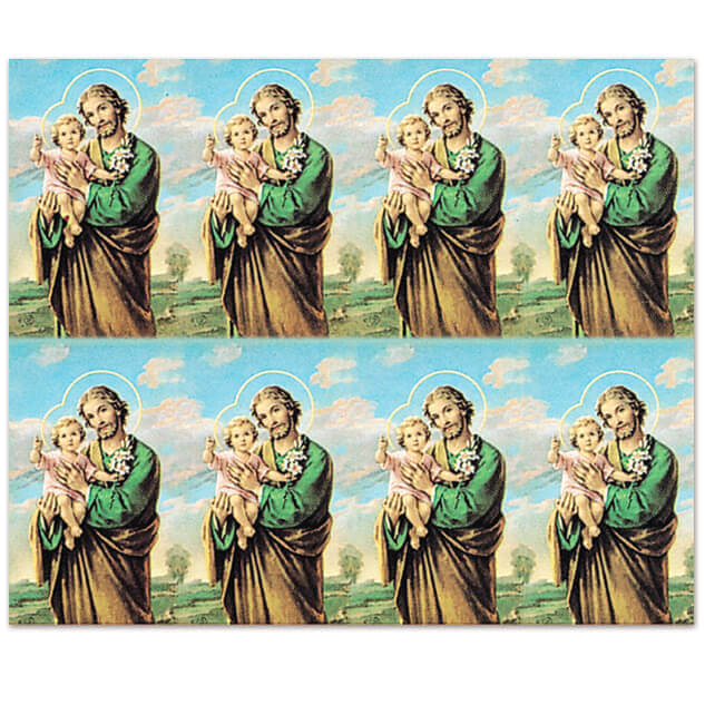 M-101-15 St. Joseph 8-up Prayer Cards