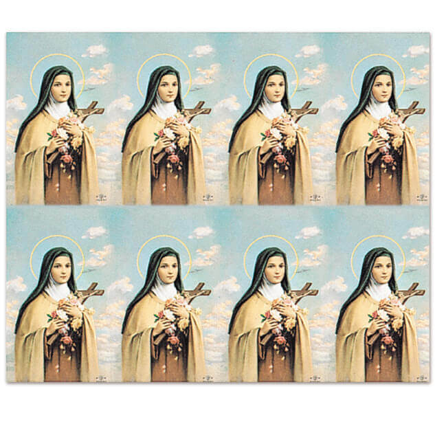 M-101-22 St. Theresa 8-up Prayer Cards