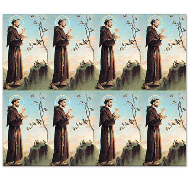St. Francis of Assisi 8-up Prayer Cards St. Francis of Assisi 8-up Prayer Cards