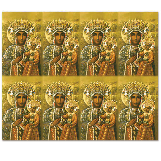M-101-284 Our Lady of Czestochowa 8-up Prayer Cards M-101-284 Our Lady of Czestochowa 8-up Prayer Cards