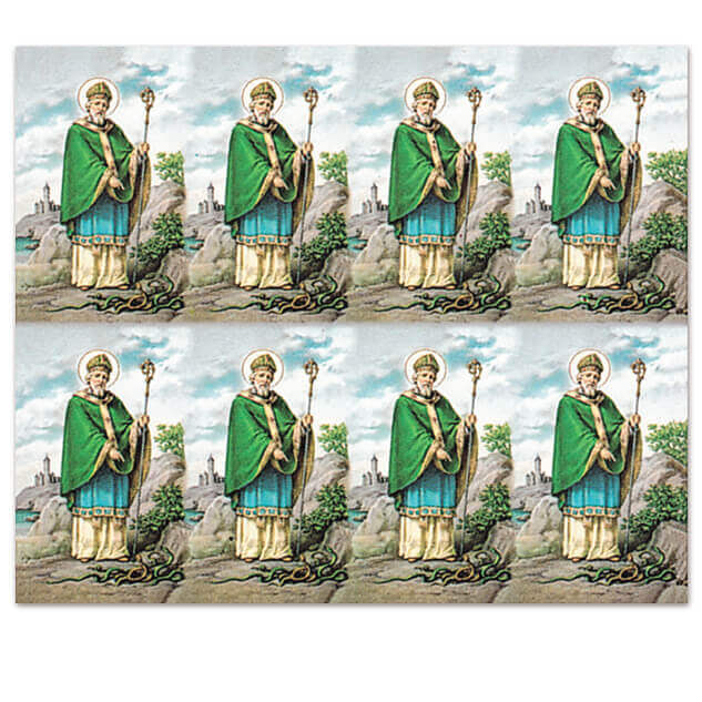 M-400-186 St. Patrick 8-up Prayer Cards