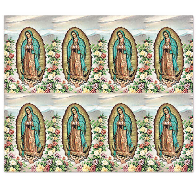 M-400-283 Our Lady of Guadalupe 8-up Prayer Cards M-400-283 Our Lady of Guadalupe 8-up Prayer Cards