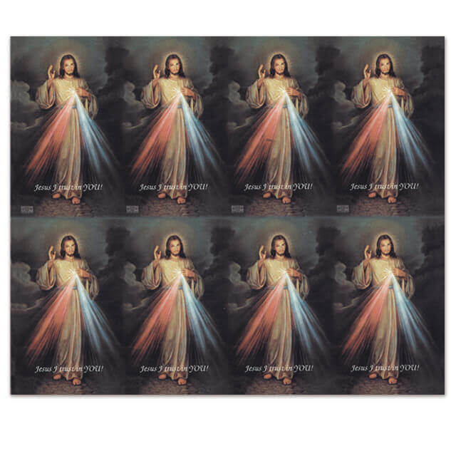 M-400-529 Jesus I Trust 8-up Prayer Cards