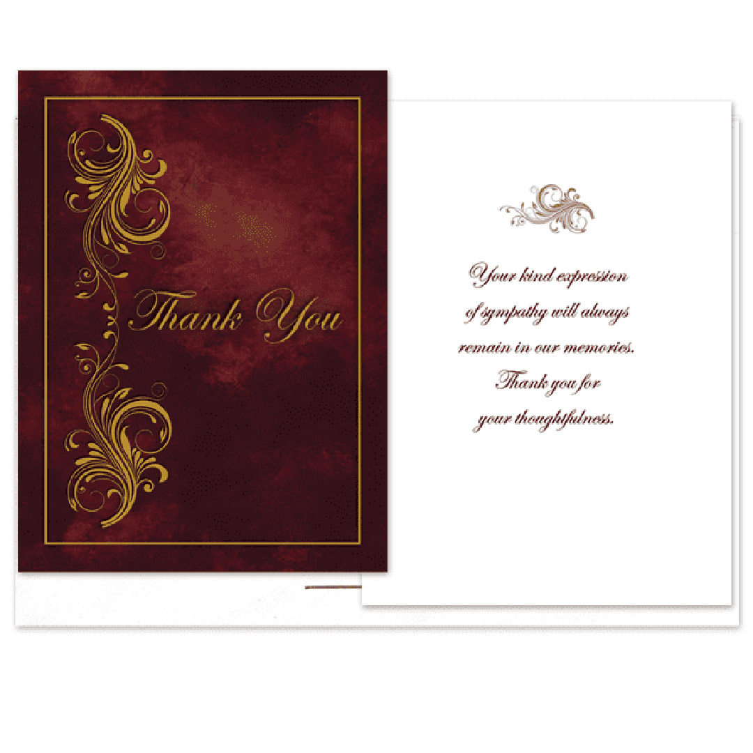 Maroon Elegance Acknowledgment