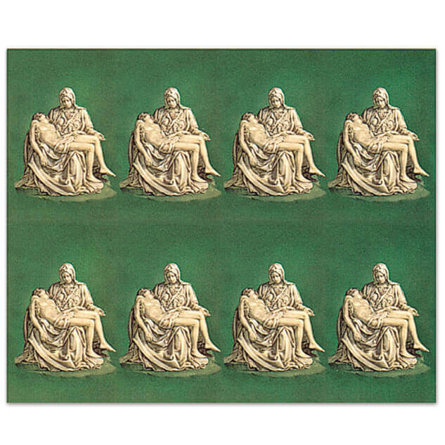 Michelangelo's Pieta 8-up Prayer Cards Michelangelo's Pieta 8-up Prayer Cards