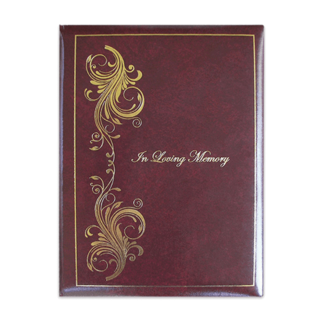 Maroon Elegance Register Book