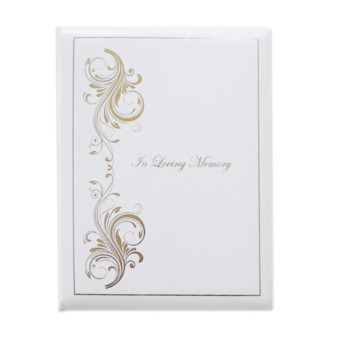 White Elegance Register Book