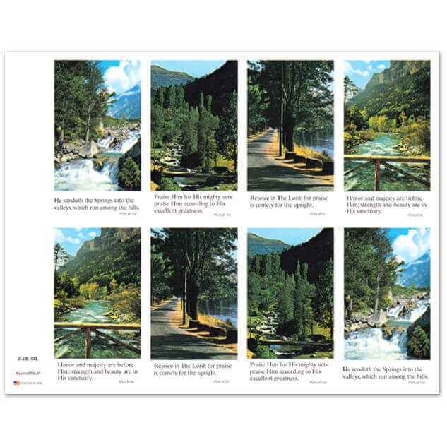 Psalms 8-up Prayer Cards Psalms 8-up Prayer Cards