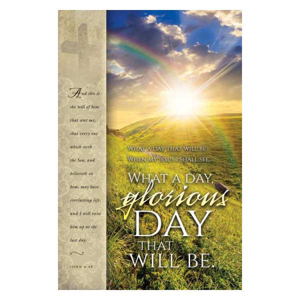 Funeral Bulletins - What a Day