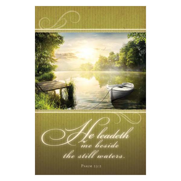 Funeral Bulletin - He Leadeth Me