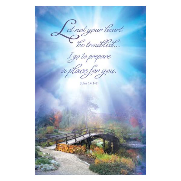 Funeral Bulletins - Let Not Your Heart Be Troubled