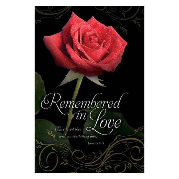 Funeral Bulletins - Remembered In Love