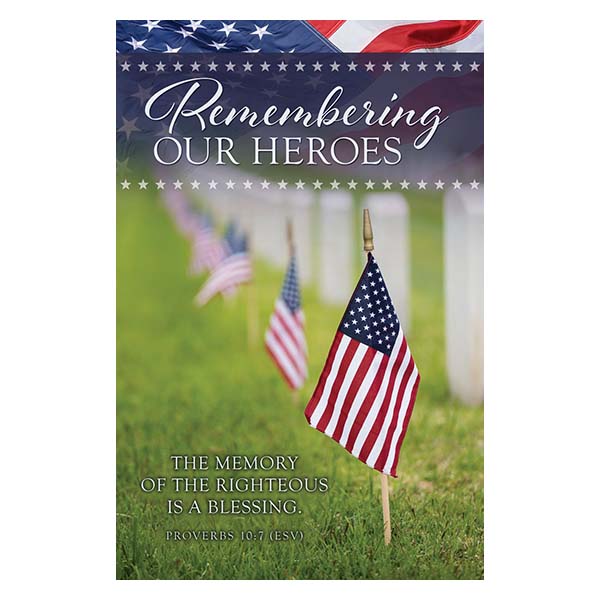 Funeral Bulletins - Remembering Our Heroes